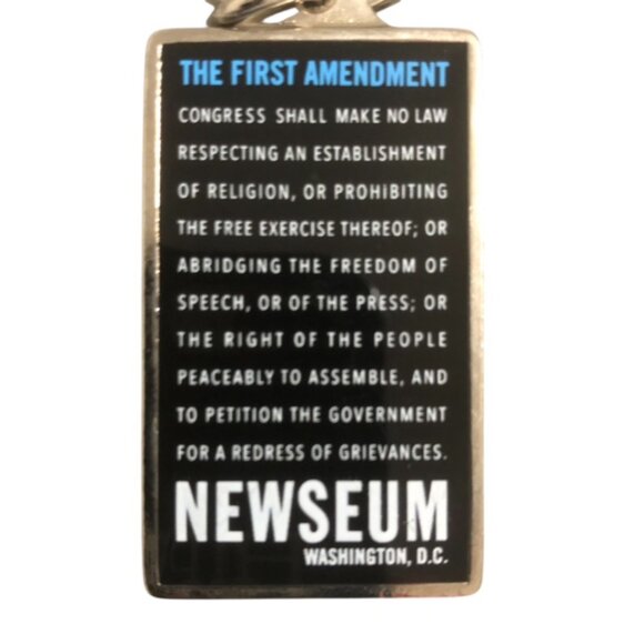 First Amendment-Freedom of Speech-Keychain-Newseum Collectible-Freedom of Press - Picture 2 of 3